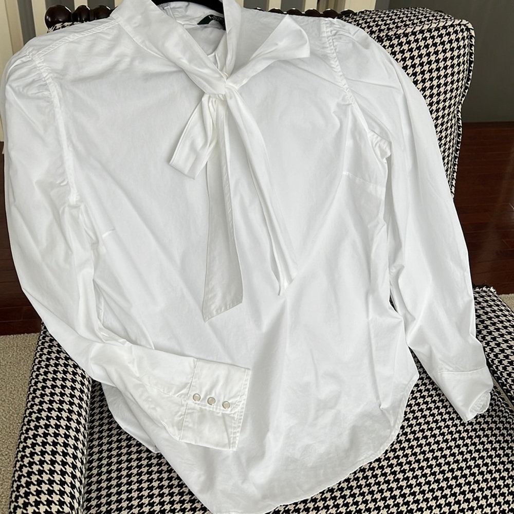 Women’s Ralph Lauren White cotton blouse NWOT